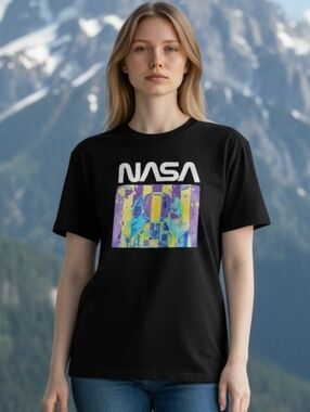 NASA Graphic Short Sleeve Tee - Black